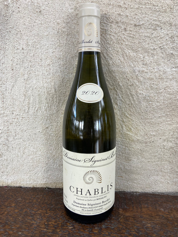 BLANC, Chablis, Séguinot-Bordet, Chardonnay, 2020